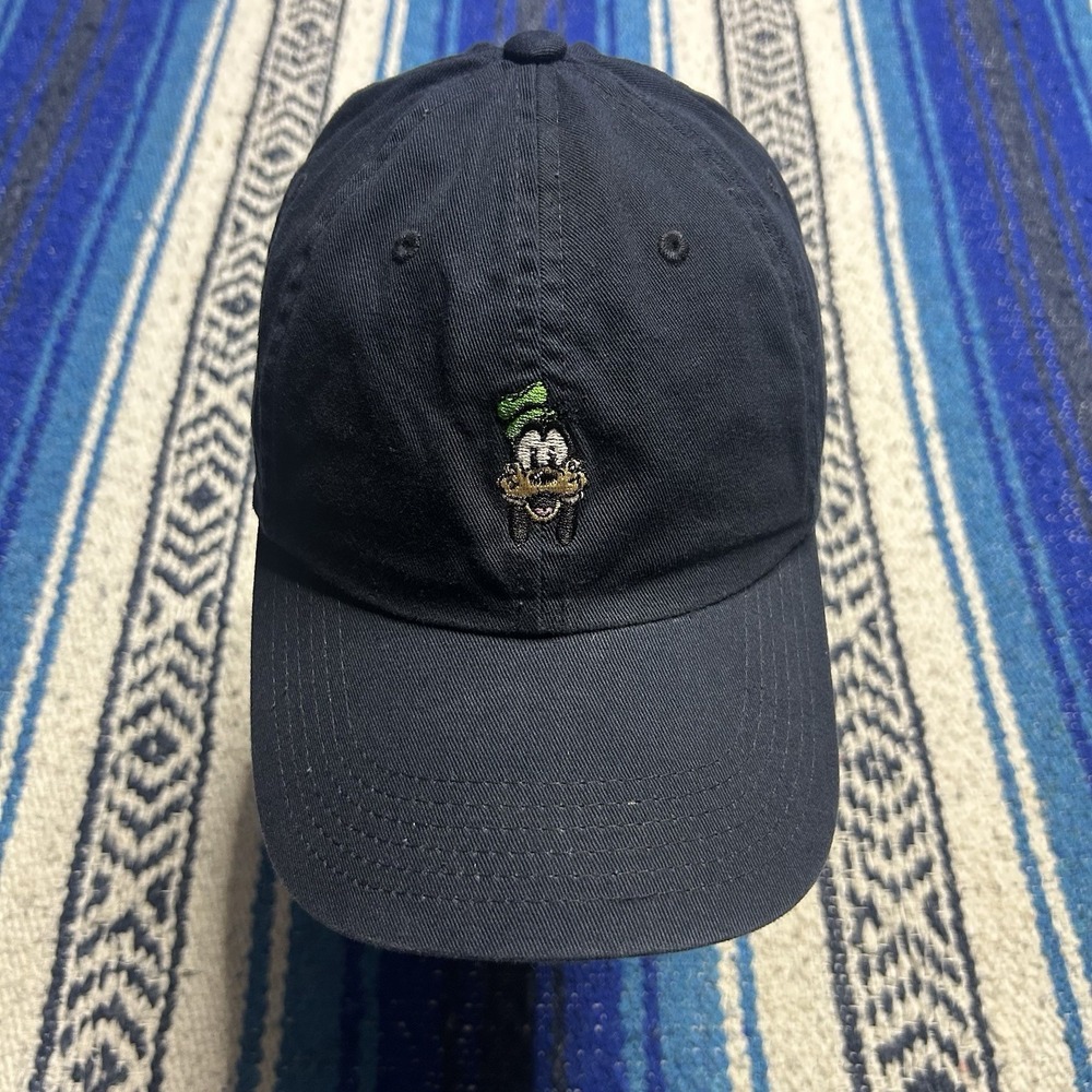 Disney Goofy Embroidered Black Dad Hat Baseball Cap Adjustable Unisex